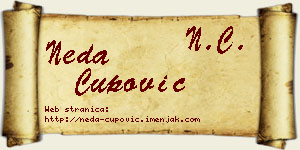 Neda Čupović vizit kartica